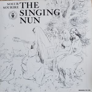 The Singing Nun album with protective sleeve and original watercolors